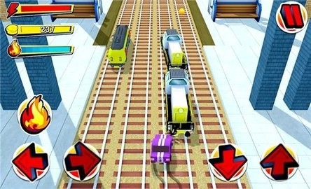 铁路卡通赛车