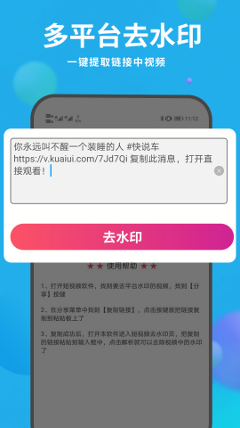去水印视频解析