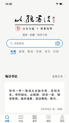 以观书法