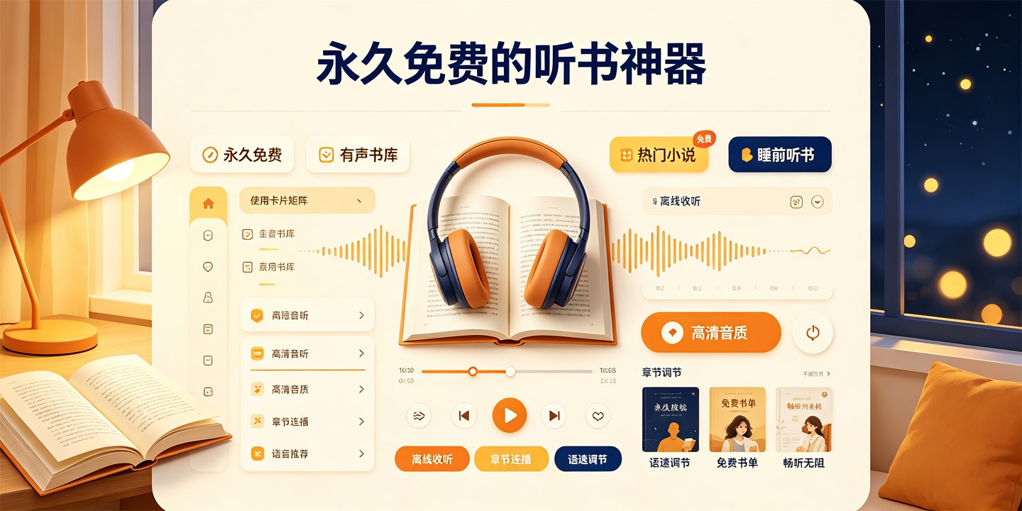 永久免费的听书神器