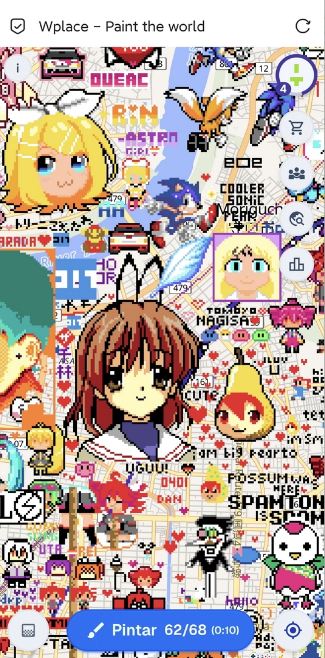 Wplace像素画布