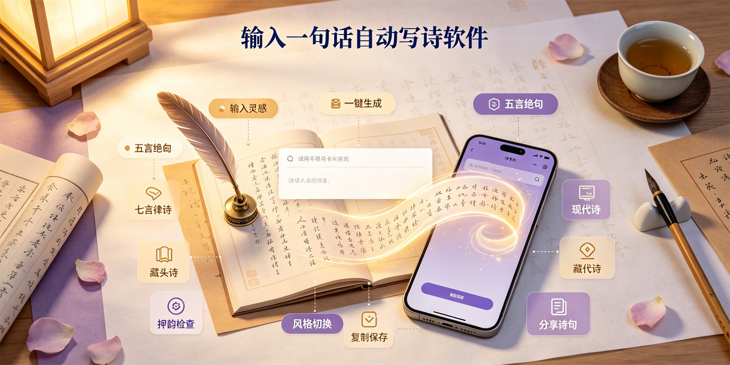 输入一句话自动写诗软件
