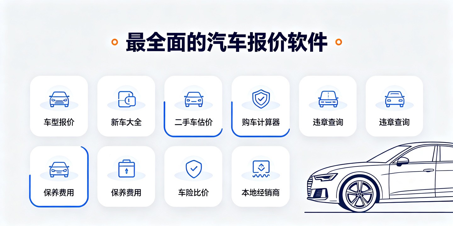 最全面的汽车报价软件