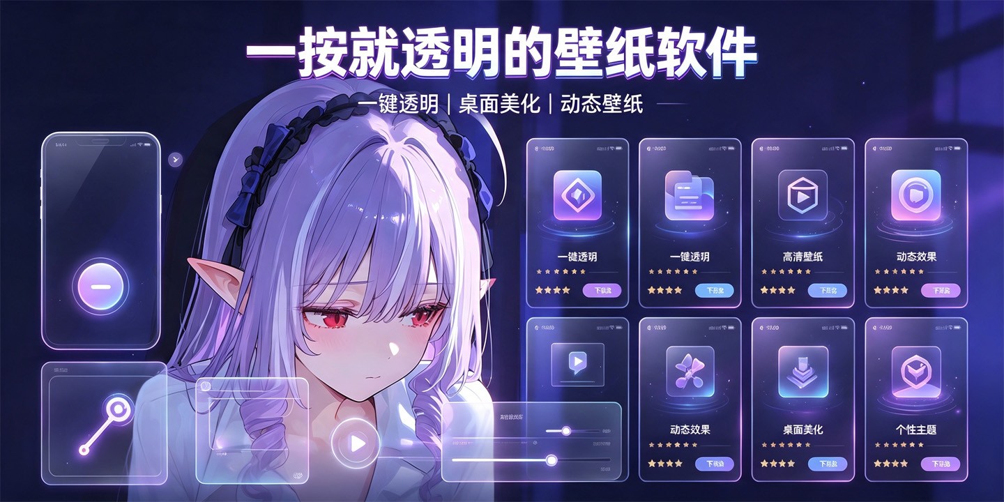 一按就透明的壁纸软件