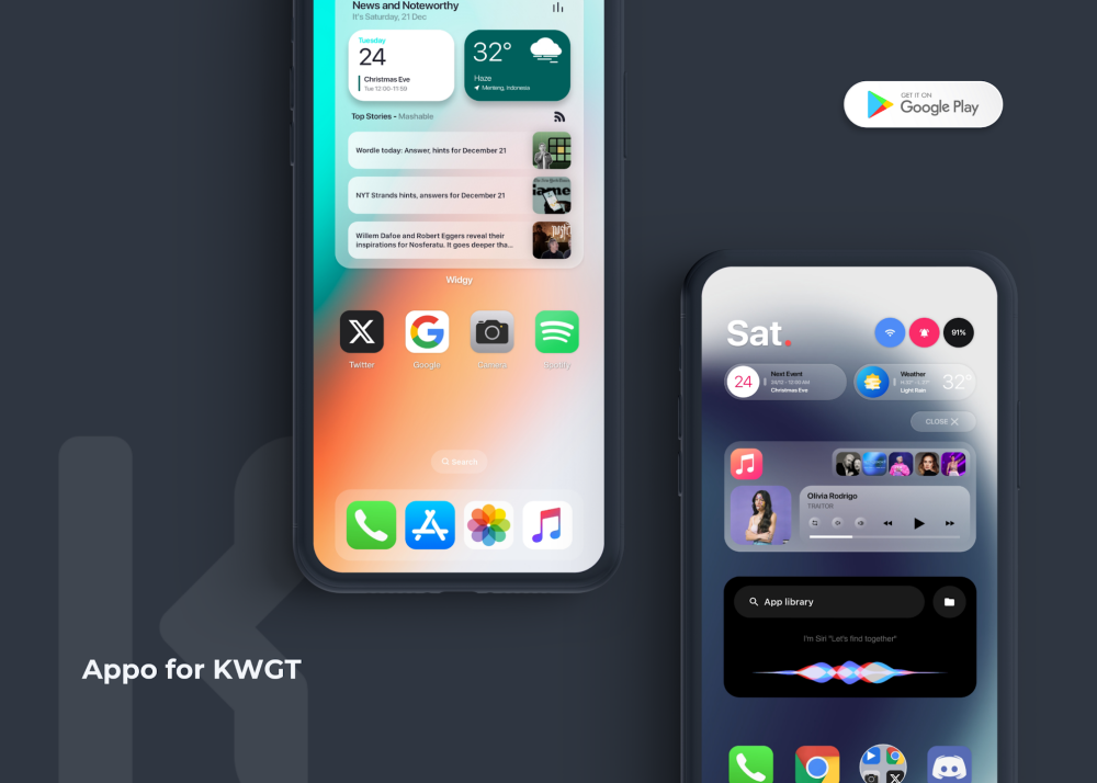 Apple for KWGT
