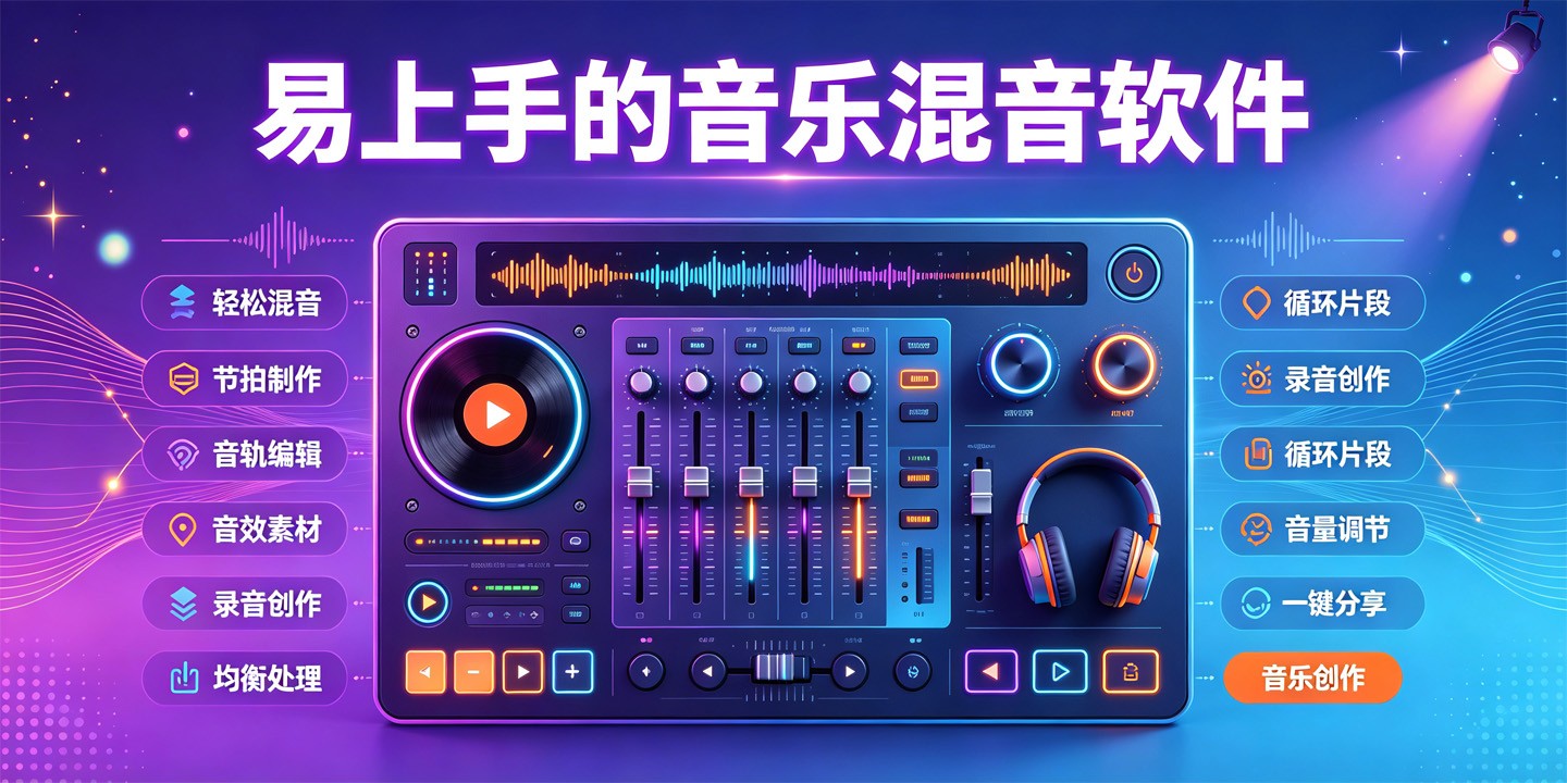 易上手的音乐混音软件
