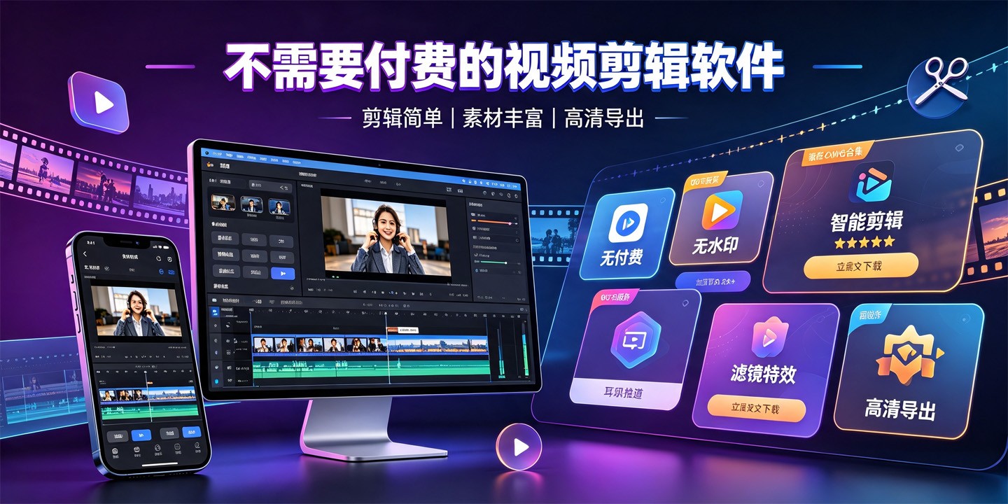 不需要付费的视频剪辑软件