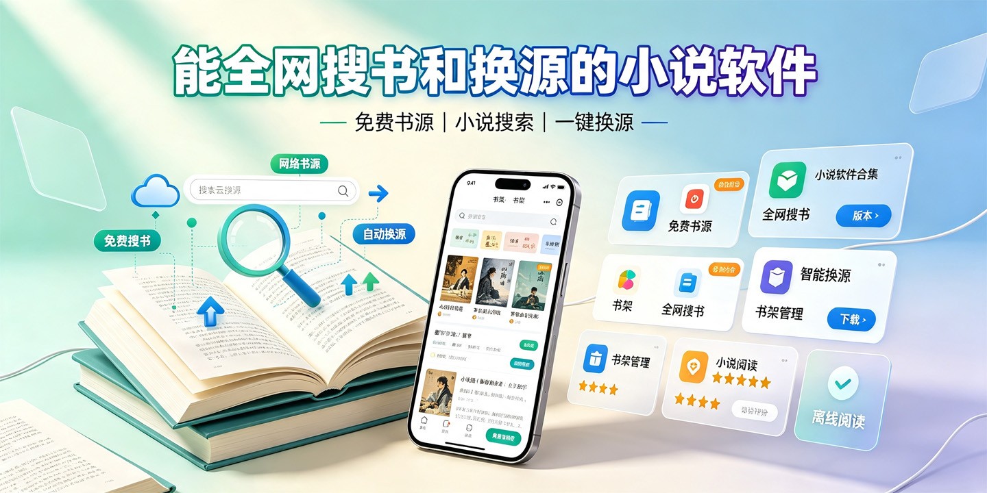 能全网搜书和换源的小说软件