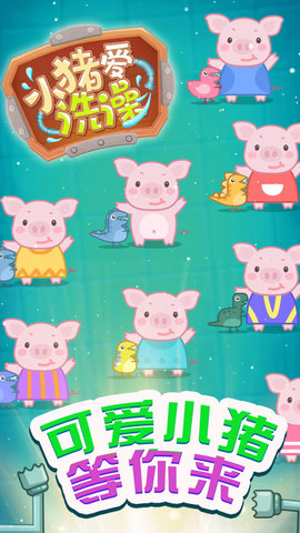  小猪爱洗澡