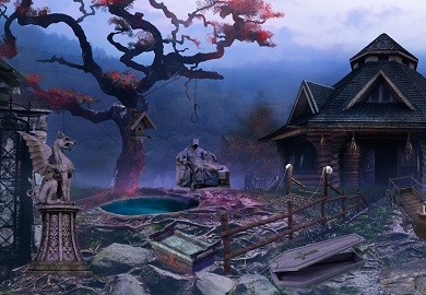 冬季奇幻村庄