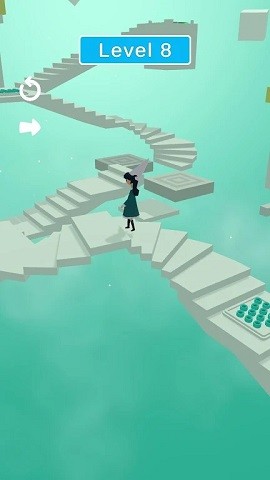 点击下楼梯