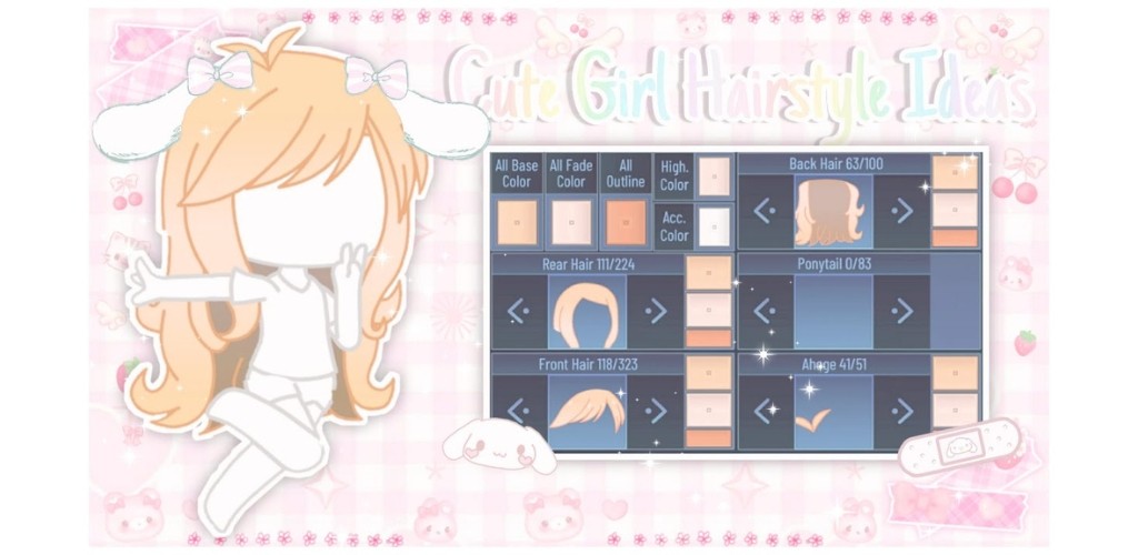 Gacha Hair Style